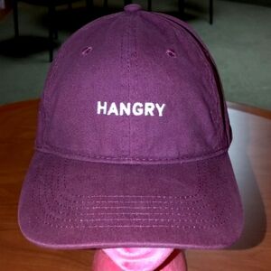 HANGRY Embroidered Letters Strapback Hat Cap